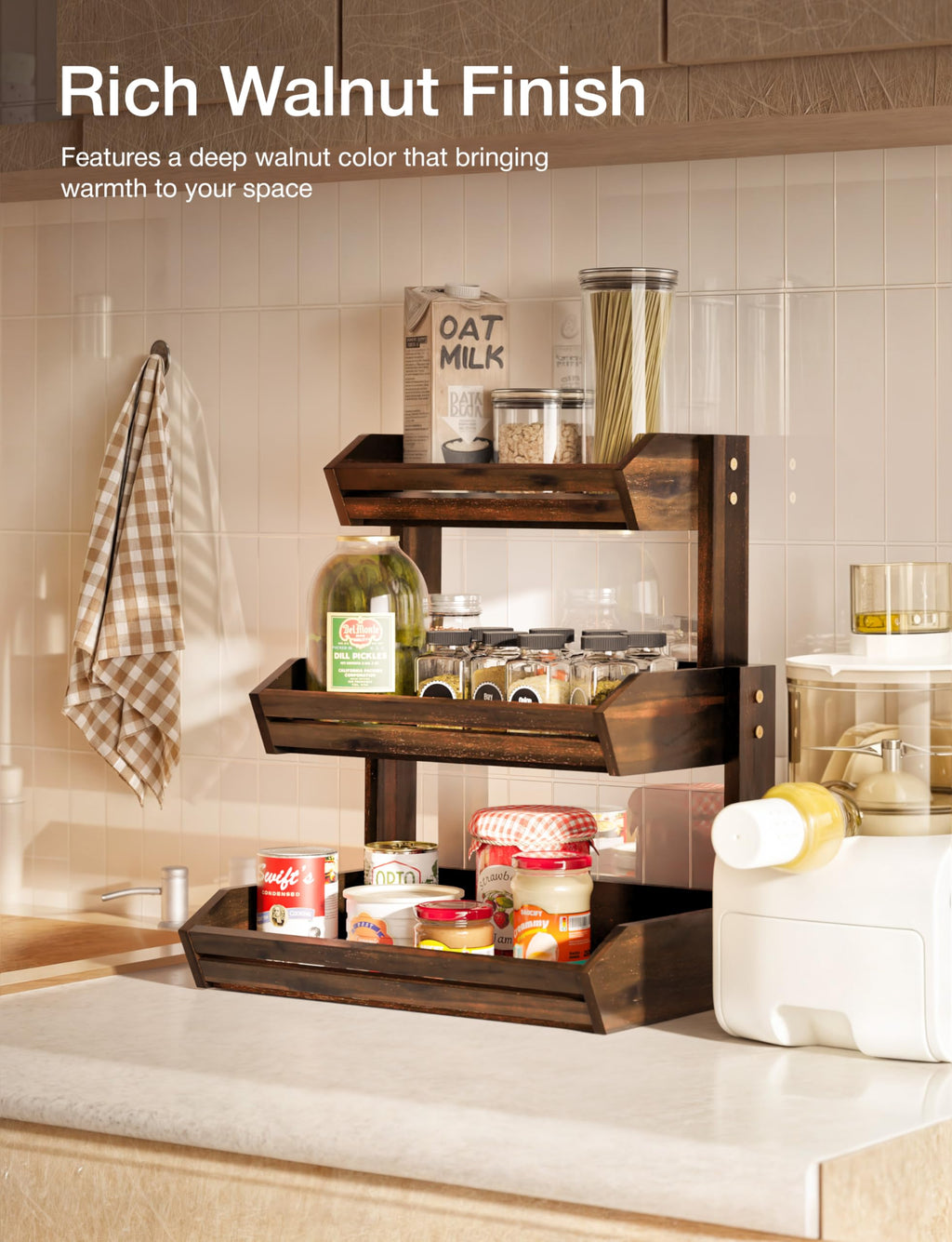 Acacia 3 Tier Fruit Basket W303660