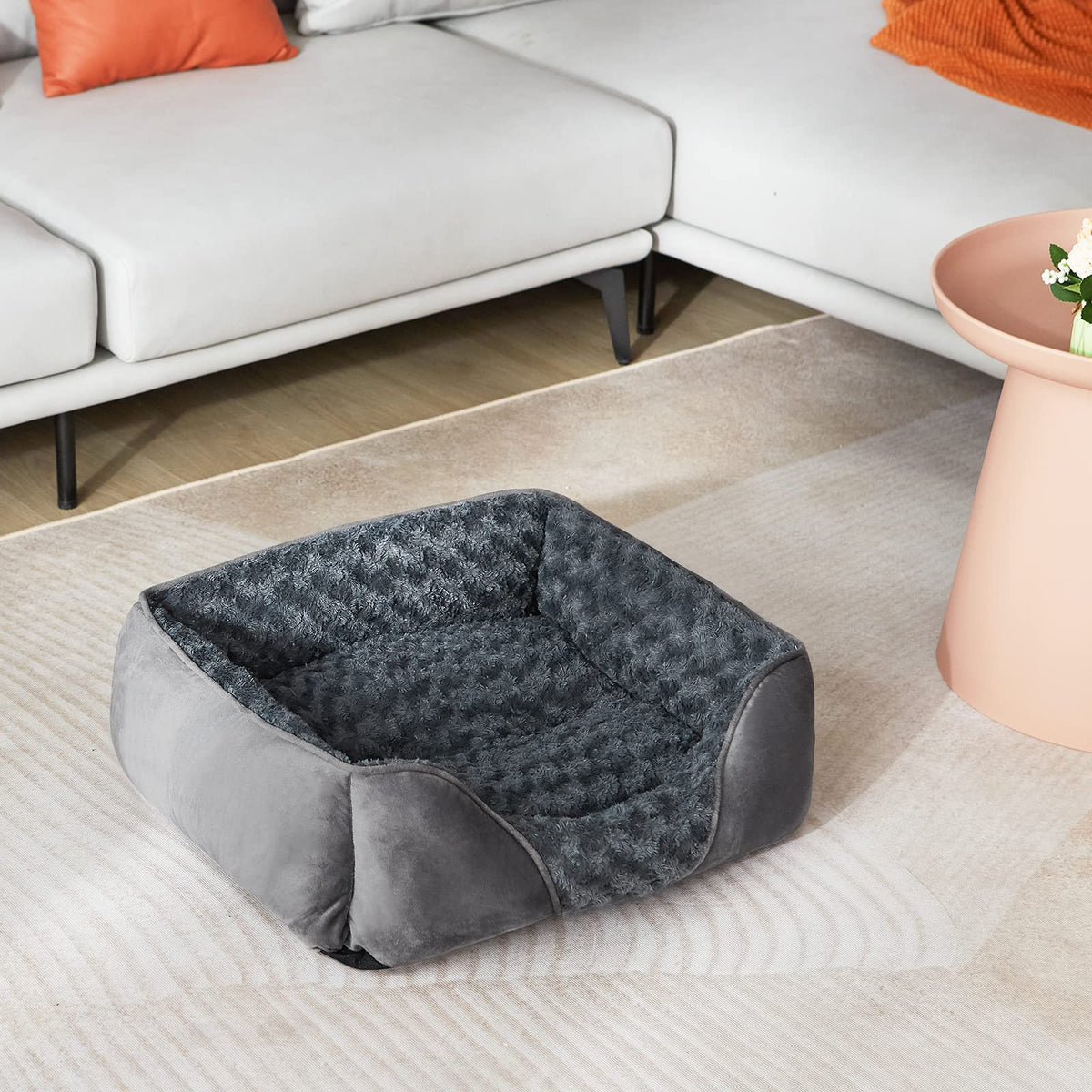 Washable Orthopedic Dog Bed with Anti-Slip Bottom J337324
