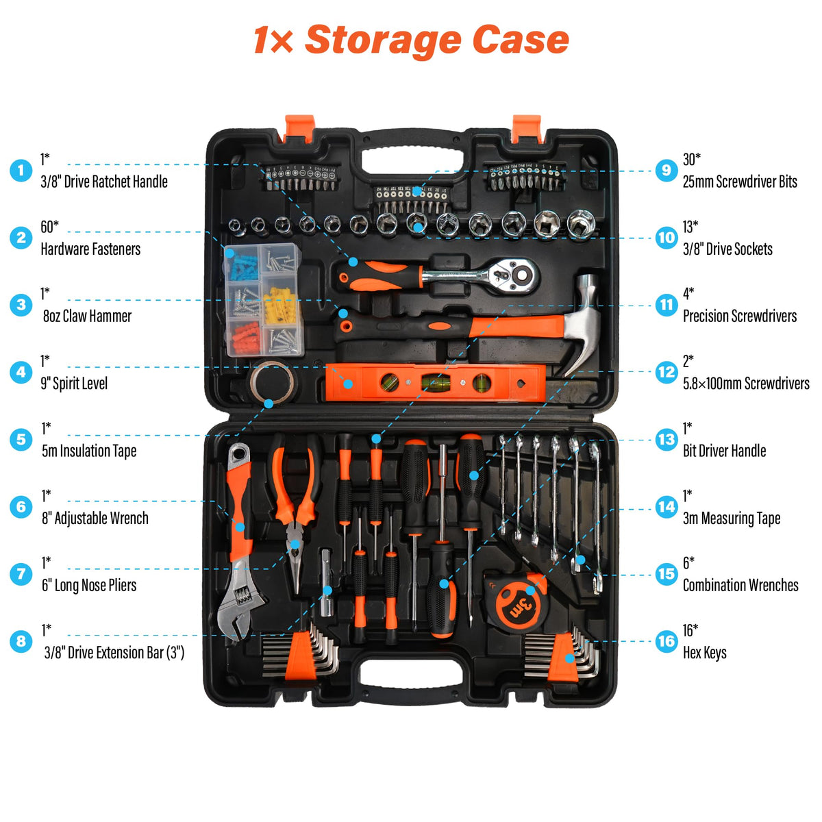 141 Piece Basic Tool Set V710
