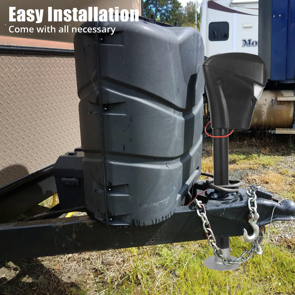 12V DC Electric Trailer Jack 3500 lbs A-Frame Tongue Jack with LED Light T4150