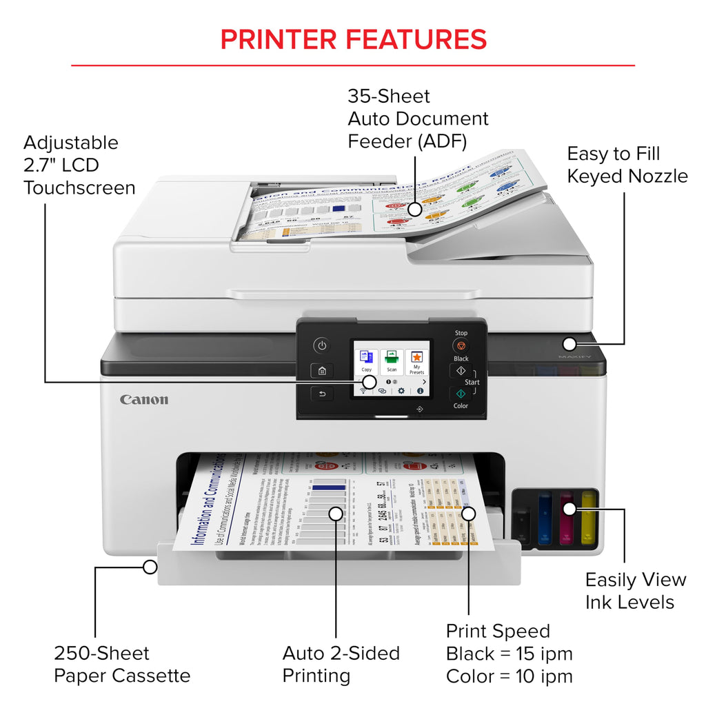 Wireless Color All-in-One Printer with Duplex Printing M3552