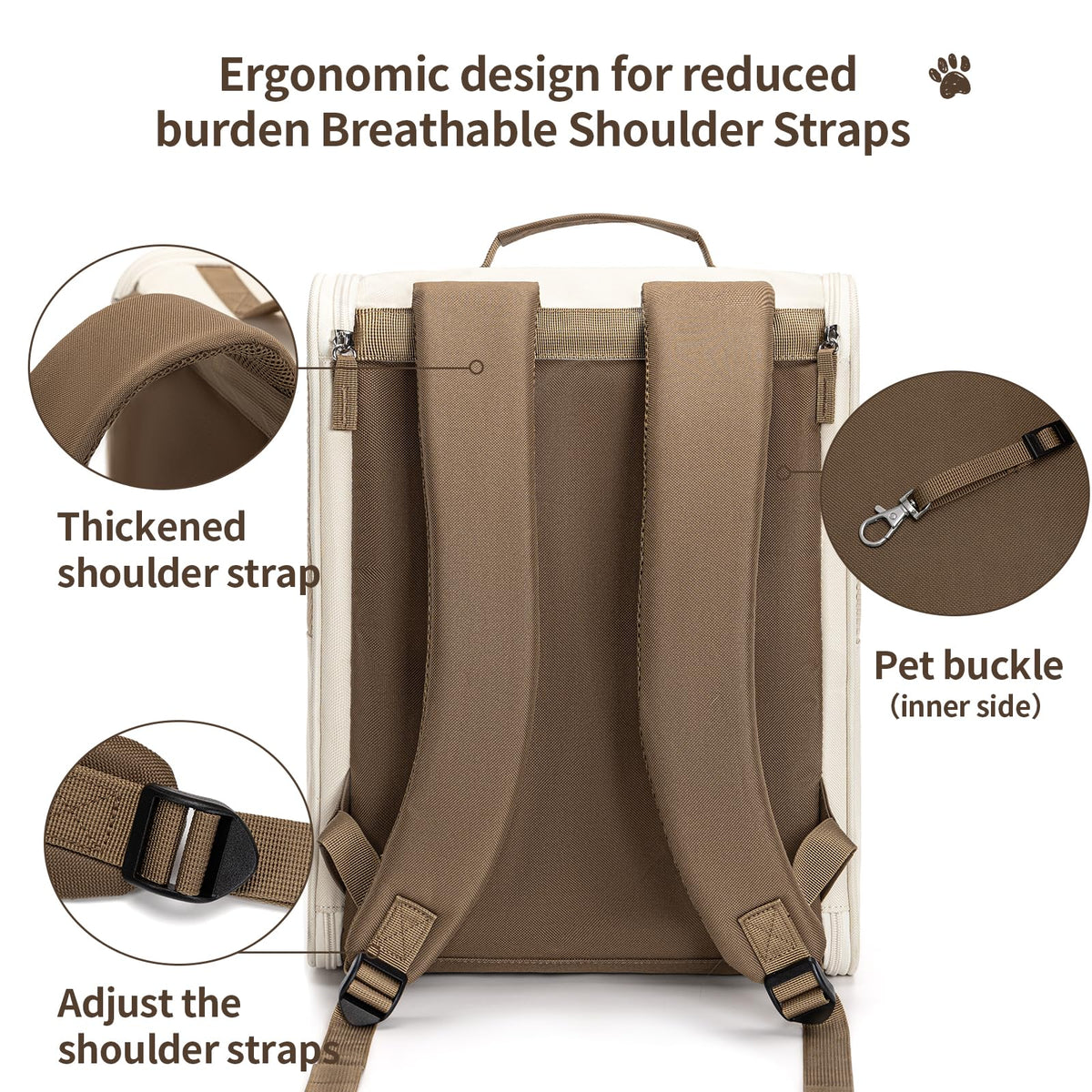 Beige Cat Carrier Backpack F93267