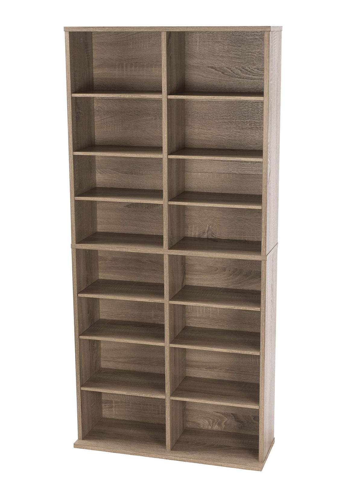 Weathered Oak Media Storage Cabinet Q8690