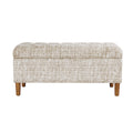 40" Button Tufted Storage Bench G726