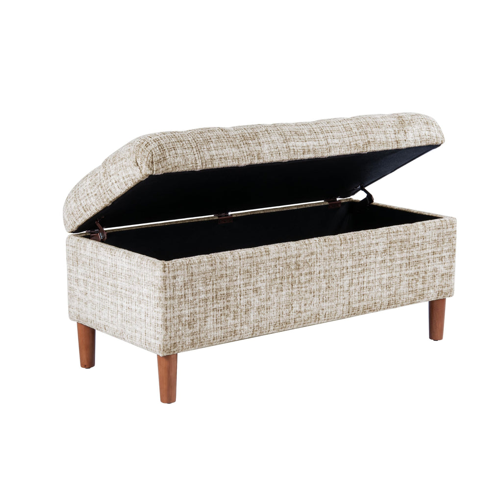 40" Button Tufted Storage Bench G726