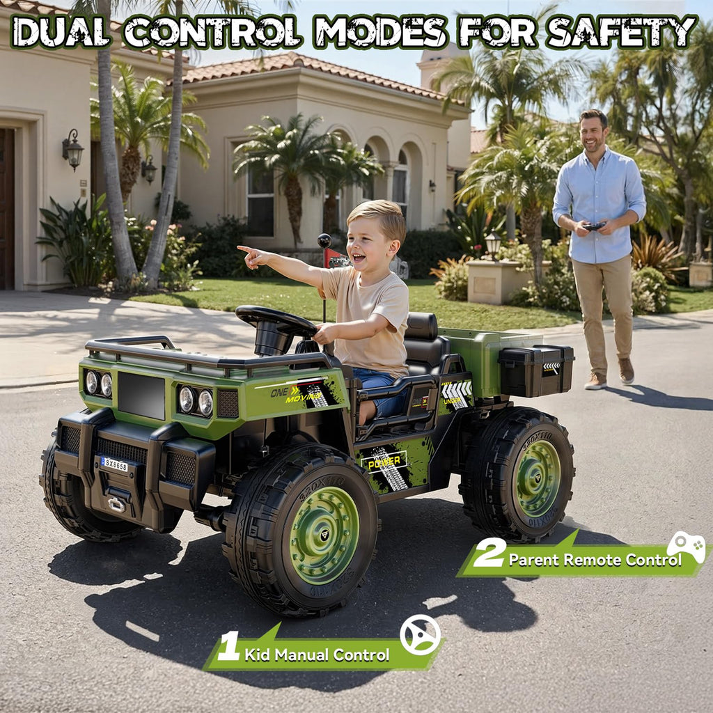 24V 4WD 2-Seater Ride on Dump Truck P54306
