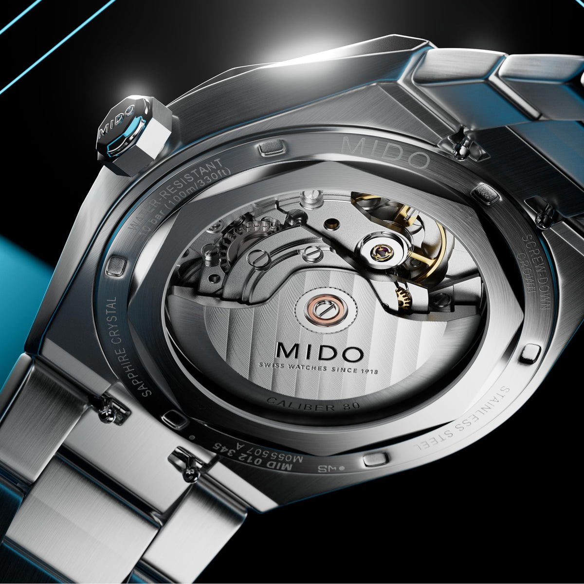 Swiss Automatic Watch for Men 40mm Stainless Steel Case R230978