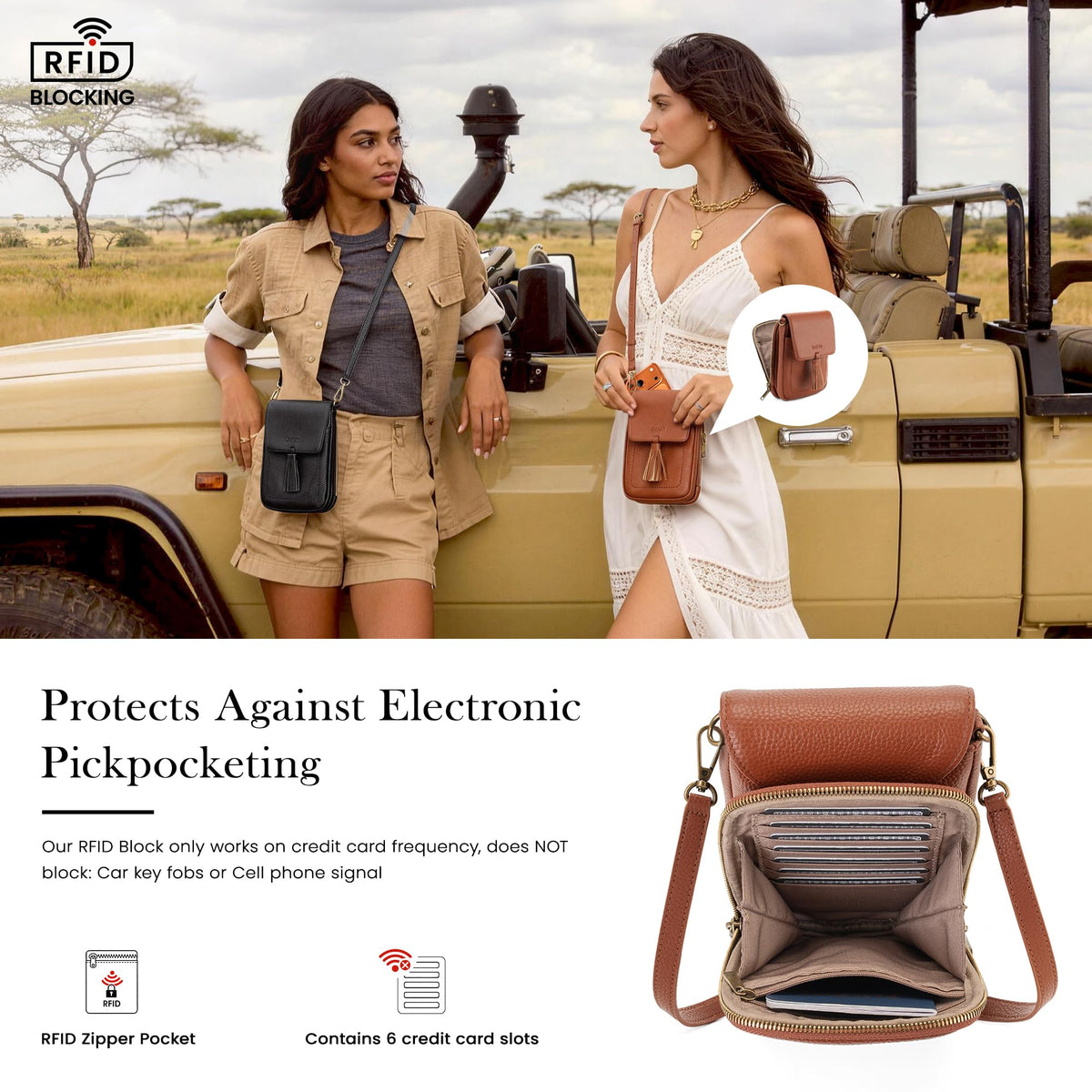 Genuine Leather Small Crossbody Bag W759