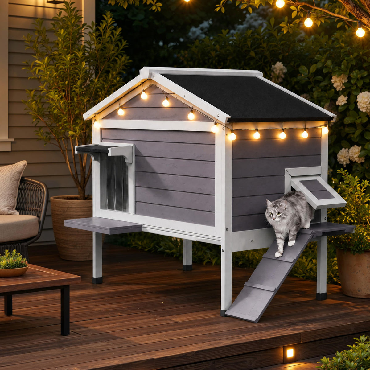 Insulated Outdoor Cat House O697