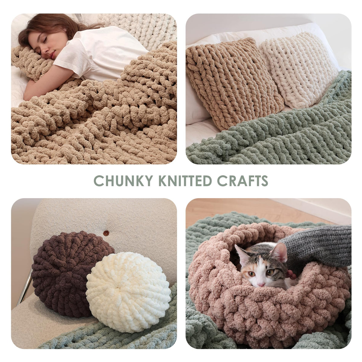 Chunky Chenille Yarn 9 Jumbo Pack L3941