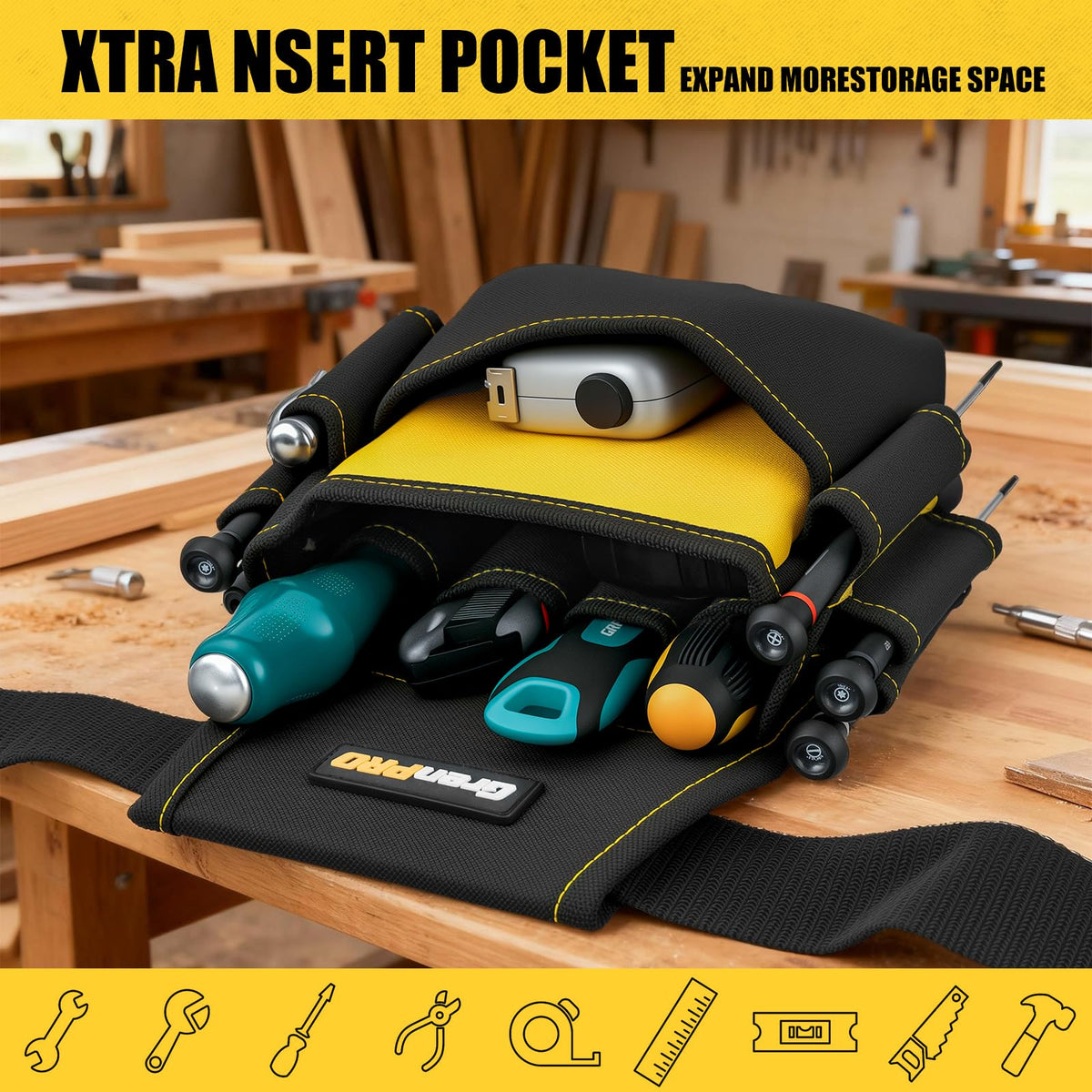 Magnetic 29 Pocket Tool Belt U69603