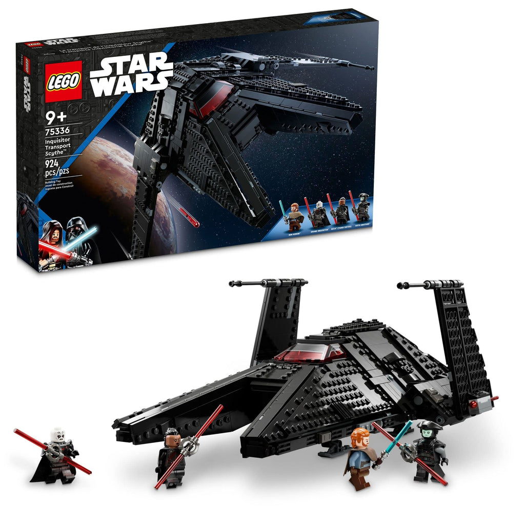 Buildable Toy Starship with Blue and Double-Bladed Red Lightsabers Y195