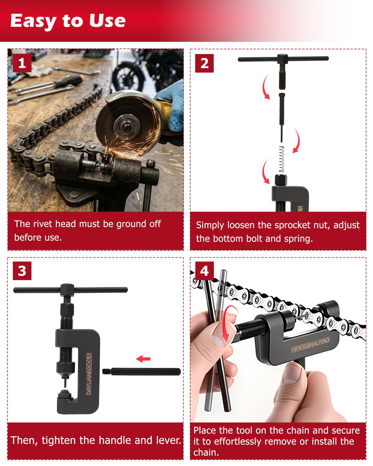 Motorcycle Chain Breaker Set P57085