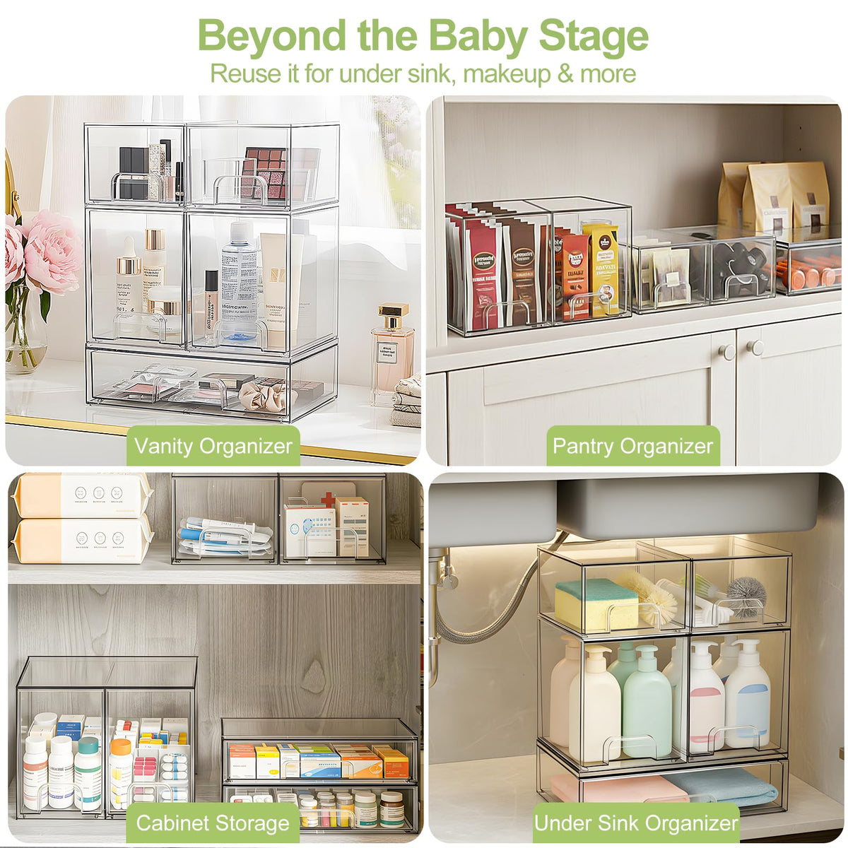 Acrylic Stackable Bottle Storage Organizer T298