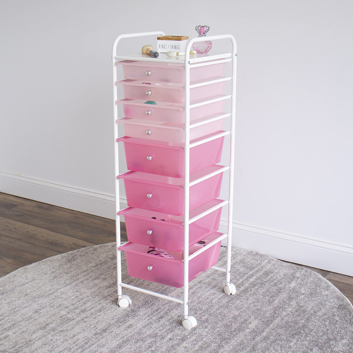 8 Drawer Rolling Storage Cart with Wheels H3289
