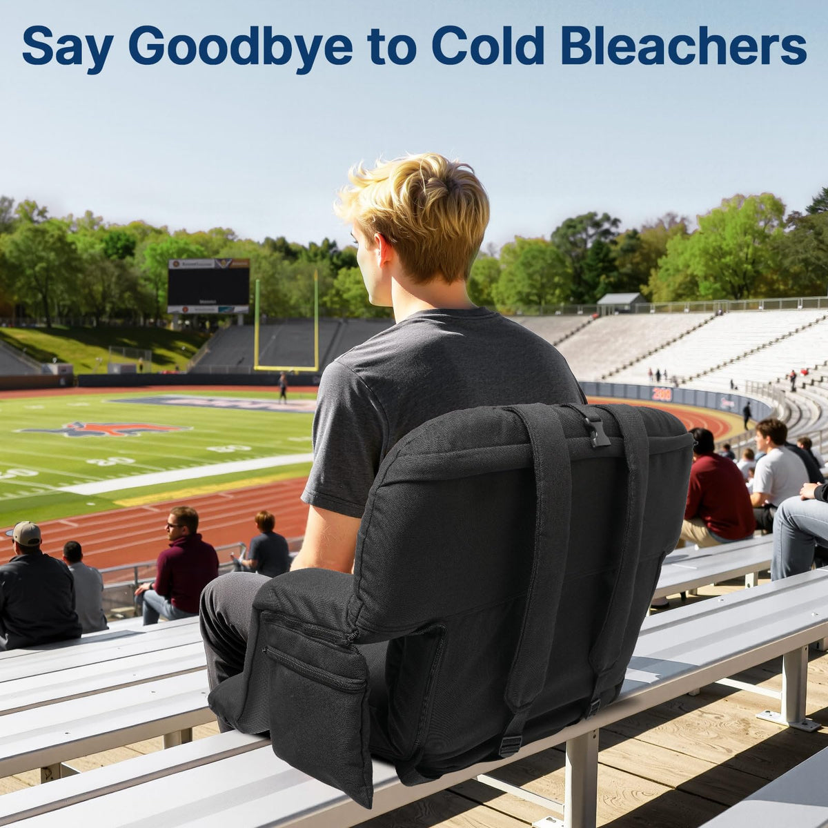 25'' Stadium Seat with Back Support, 2pcs N7850