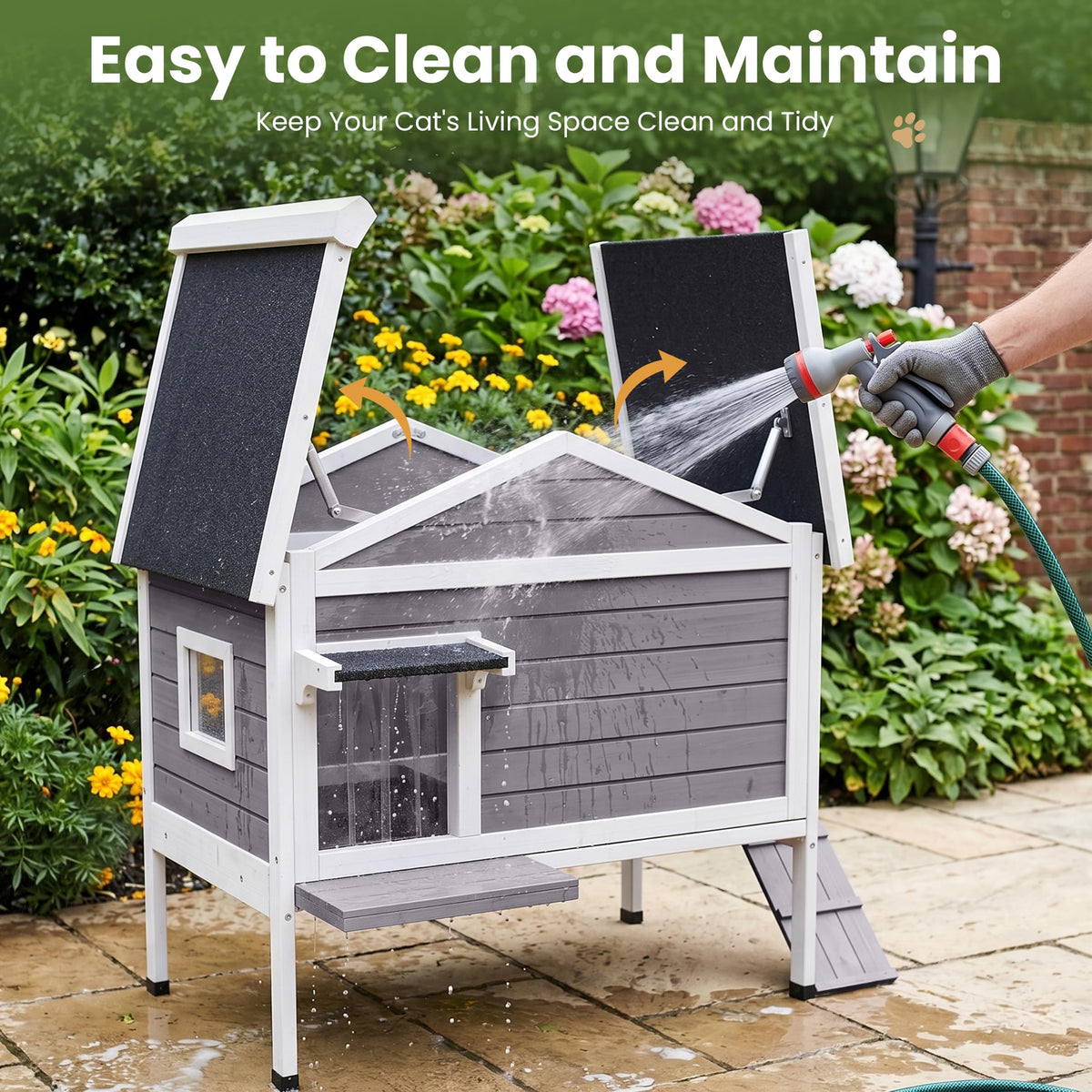 Insulated Outdoor Cat House O697