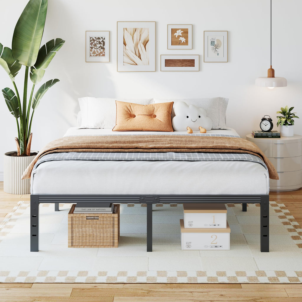 14 Inch Metal Platform Full Bed Frame with Storage P252766