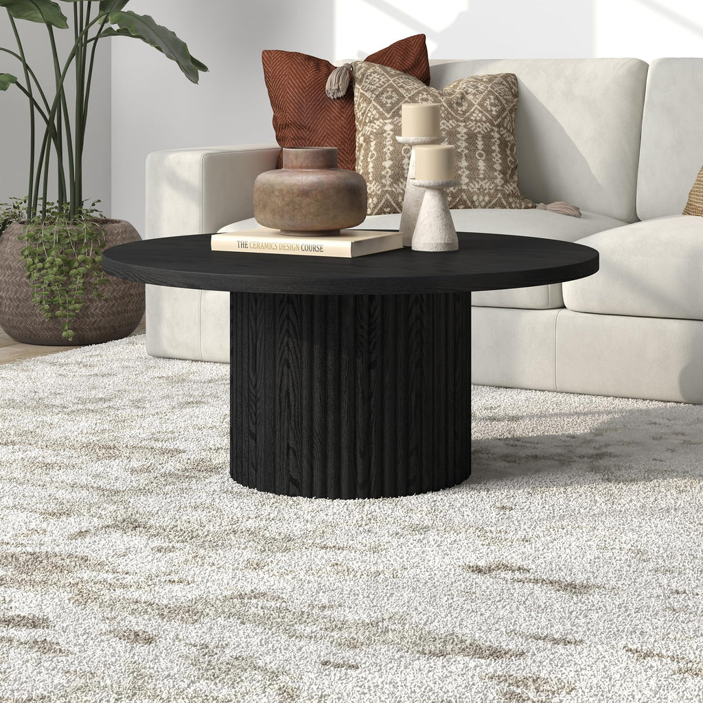32" Modern Fluted Coffee Table V3464